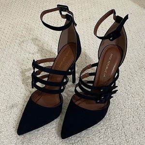 Shoe Republic LA Black Strappy Heels
